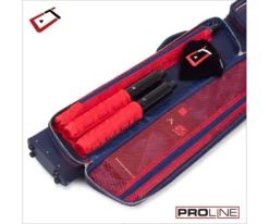 Cuetec 2x4 Navy Pro Line Pool Cue Case -Billiards Shop 23 ct pro line 2x4 navy 95 754 main pocket