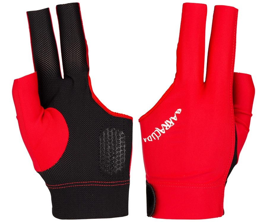 Barracuda Billiard Glove - Red 3 Barracuda Billiard Glove - Red