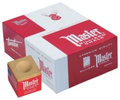 Master Chalk (Box Of 144 Cubes) -Billiards Shop chm144 gold 01