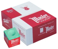 Master Chalk (Box Of 144 Cubes) -Billiards Shop chm144 green 01