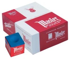 Master Chalk (Box Of 144 Cubes) -Billiards Shop chm144 skyblue 01