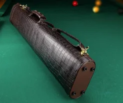 Elite 2 Butt 4 Shaft Brown Leather Case -Billiards Shop ecc24 brown 03 2 1