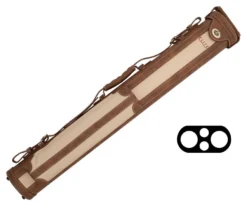Elite 2x2 Vintage Leather Cue Case Chestnut -Billiards Shop ecv22 chestnut 01
