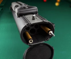 Elite 3x7 Vintage Cue Case Black -Billiards Shop ecv37 grey 02 2