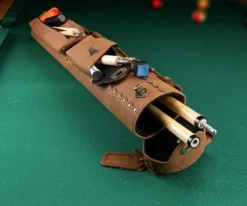 Instroke Buffalo 2 Butt 3 Shaft Leather Case -Billiards Shop isb23 01 1