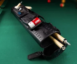 Instroke Southwest 2 Butt 4 Shaft Leather Case -Billiards Shop issw24 black 01