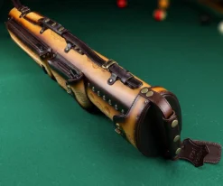 Instroke Tooled 3 Butt 7 Shaft Leather Case -Billiards Shop ist37 rust 03