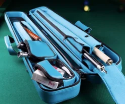Molinari 2 Butt 4 Shaft Black/Cyan Hybrid Cue Case 13 Molinari 2 Butt 4 Shaft Black/Cyan Hybrid Cue Case -Billiards Shop mlcf24 01 3
