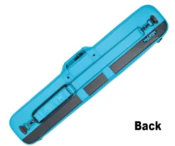 Molinari 3 Butt 6 Shaft Cyan/Black Flat Cue Case -Billiards Shop mlcf36 cyan back 01