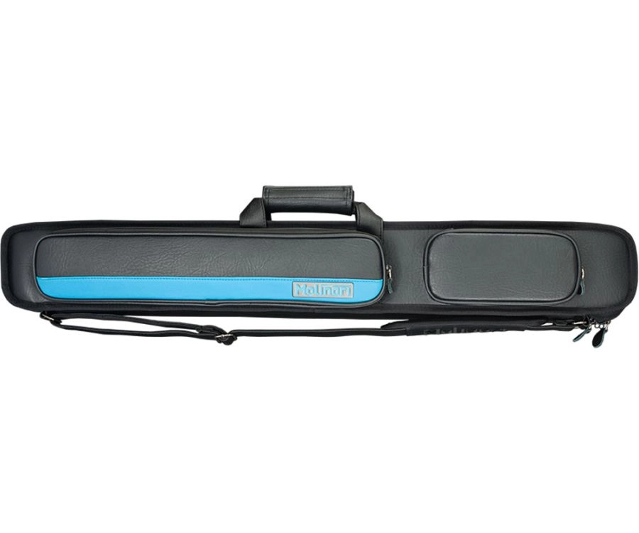 Molinari 2 Butt 4 Shaft Black/Cyan Hybrid Cue Case 4 Molinari 2 Butt 4 Shaft Black/Cyan Hybrid Cue Case - Image 2