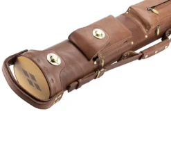 Tango Pampa Chestnut 3 Butt 6 Shaft Leather Cue Case -Billiards Shop tapm36 chestnut 03